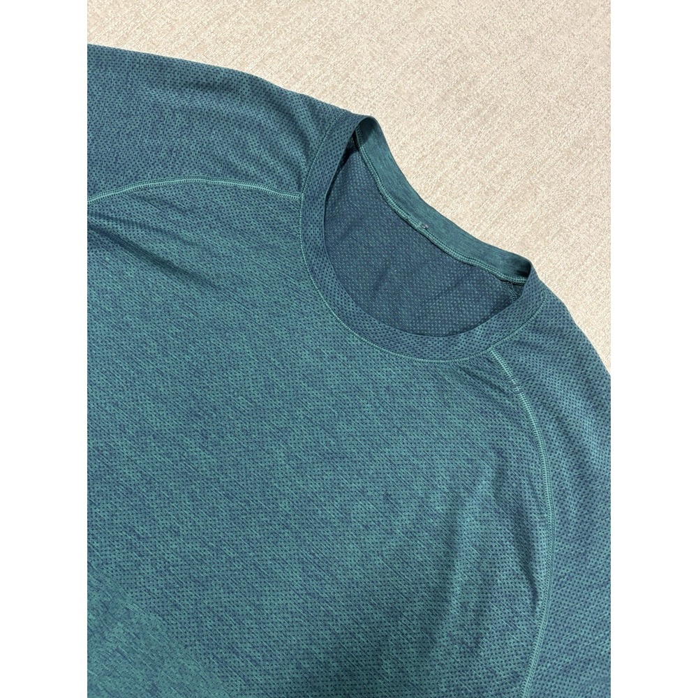 Lululemon Metal Vent Tech T-Shirt SS Mens Size XL Teal / Heathered Workout Gym
